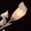 Kwiatowe oświetlenie sufitowe kremowo-złota podstawa i białe klosze MW-Light 242016906