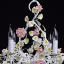 Kwiatowy żyrandol na sześć żarówek świeczek MW-LIGHT Flora 421013806