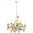 Kwiatowy żyrandol na sześć żarówek świeczek MW-LIGHT Flora 421013806