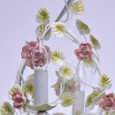 Kwiatowy żyrandol na sześć żarówek świeczek MW-LIGHT Flora 421013806