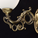 Ładny kinkiet w kolorze miedzianym i biały klosz MW-LIGHT Classic 450026701