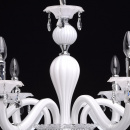 Ładny żyrandol do salonu w kolorze białym MW-LIGHT Elegance 483011106