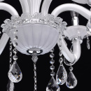 Ładny żyrandol do salonu w kolorze białym MW-LIGHT Elegance 483011106