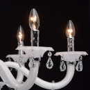 Ładny żyrandol do salonu w kolorze białym MW-LIGHT Elegance 483011106