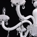 Ładny żyrandol do salonu w kolorze białym MW-LIGHT Elegance 483011106