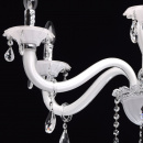 Ładny żyrandol do salonu w kolorze białym MW-LIGHT Elegance 483011106