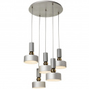 Lampa do salonu lub jadalni, regulowana wysokość kloszy Void Maytoni MOD030PL-05GR