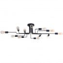 Lampa duża sufitowa industrialna na 12 żarówek retro Gilbert Maytoni Loft T532CL-12B