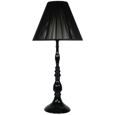 Lampa gabinetowa czarna Gillenia abażur stożek Candellux 41-21321