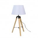 Lampa gabinetowa na trójnogu drewnianym Lugano Candellux 41-31136