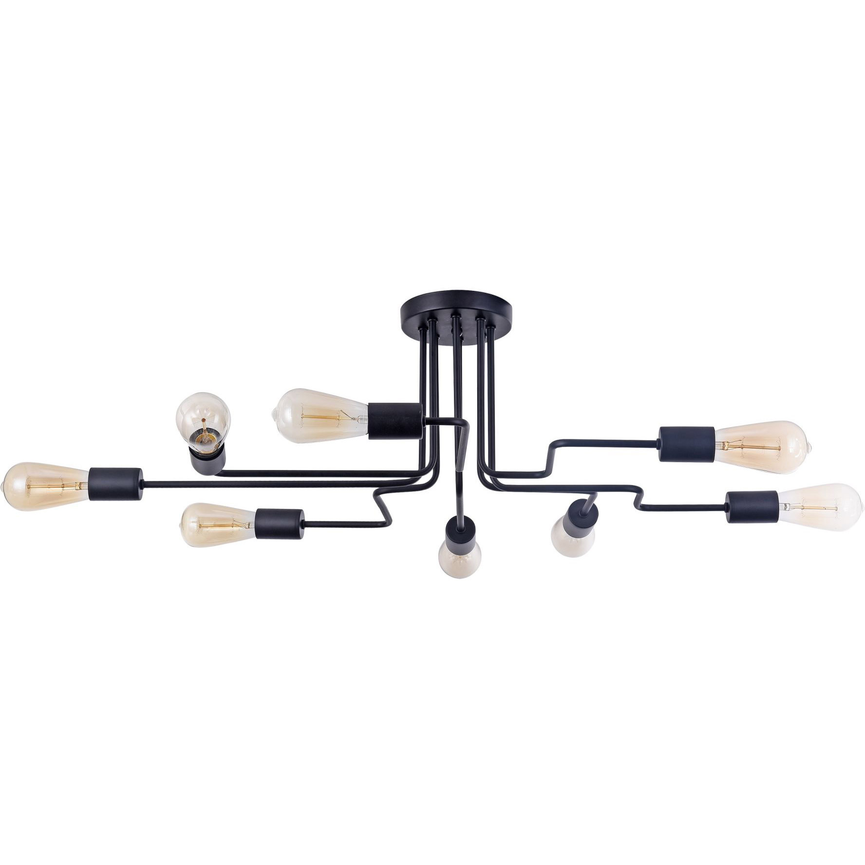 lampa industrialna na 8 żarówek w stylu loftowym maytoni