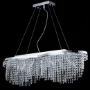 Lampa kryształowa, podłużna nad stół do jadaln Toils Maytoni Classic DIA600-07-N