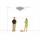 Lampa kryształowa sufitowa 95 cm Venezia MW-LIGHT Crystal 111013212