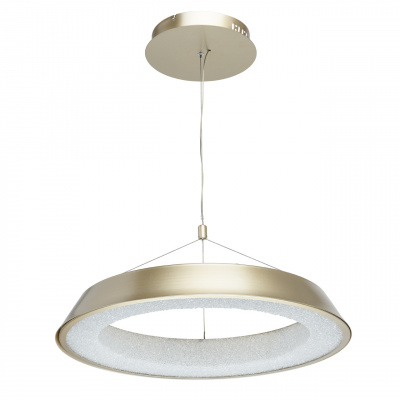 Lampa LED do jadalni złota, w kształcie pierścienia, wewnętrzny dyfuzor światła 703011001