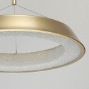 Lampa LED do jadalni złota, w kształcie pierścienia, wewnętrzny dyfuzor światła 703011001