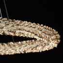 Lampa LED kryształy bursztynowe/szare/transparentne CHIARO zdalne sterowanie 498014101