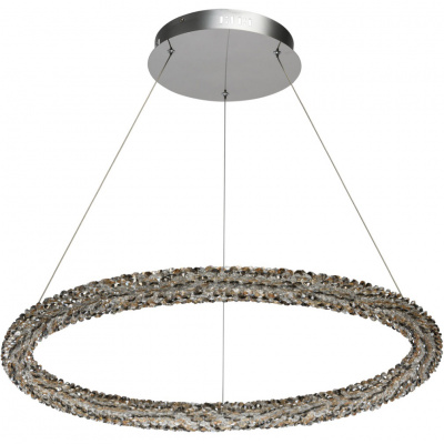 Lampa LED kryształy bursztynowe/szare/transparentne CHIARO zdalne sterowanie 498014101