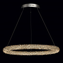 Lampa LED kryształy bursztynowe/szare/transparentne CHIARO zdalne sterowanie 498014101