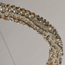 Lampa LED kryształy bursztynowe/szare/transparentne CHIARO zdalne sterowanie 498014101