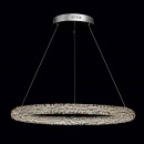 Lampa LED kryształy bursztynowe/szare/transparentne CHIARO zdalne sterowanie 498014101