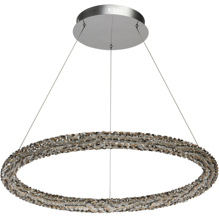 Lampa LED kryształy bursztynowe/szare/transparentne CHIARO zdalne sterowanie