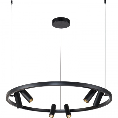 Lampa LED okrąg i sześć spotów LED Satellite Maytoni MOD102PL-L42B