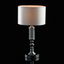 Lampa na stolik z białym kloszem, chromowana podstawa Ontario MW-LIGHT Elegance 692031501