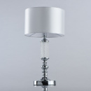 Lampa na stolik z białym kloszem, chromowana podstawa Ontario MW-LIGHT Elegance 692031501