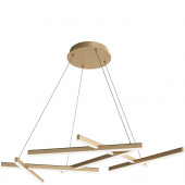 Lampa nowoczesna LED matowe złoto Line Maytoni MOD016PL-L75MG3K