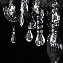 Lampa podłogowa bez abażura czarna z kryształkami MW-LIGHT Classic 313043206