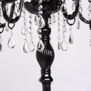 Lampa podłogowa bez abażura czarna z kryształkami MW-LIGHT Classic 313043206