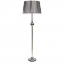 Lampa podłogowa chromowana podstawa i nitkowy abażur Gillenia Candellux 51-11947