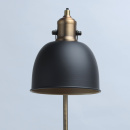 Lampa podłogowa czarny mat i mosiądz MW-LIGHT Industrial 551041501