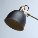Lampa podłogowa czarny mat i mosiądz MW-LIGHT Industrial 551041501