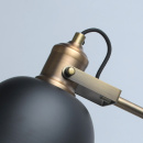 Lampa podłogowa czarny mat i mosiądz MW-LIGHT Industrial 551041501