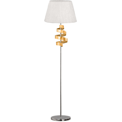 Lampa podłogowa Denis chrom i złoto 51-23506