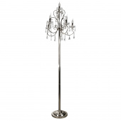 Lampa podłogowa kryształki na chromowanej podstawie Aurora Candellux 55-97593