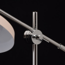 Lampa podłogowa LED beżowo-szara, regulowane ramię MW-LIGHT Megapolis 636041801