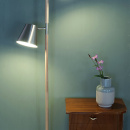 Lampa podłogowa Loft Rubi Leitmotiv satynowa LM978