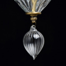 Lampa podłogowa Odelia CHIARO Classic kolor mosiężny, trzy abażury białe 619041503