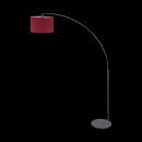 Lampa podłogowa wędka z czerwonym kloszem Nevada Maytoni Modern Z328-FL-01-CH