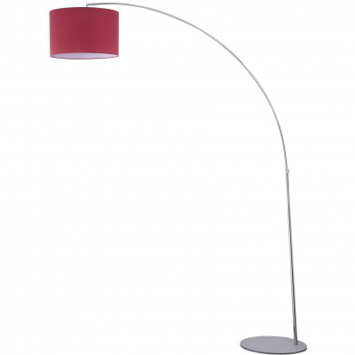 Lampa podłogowa wędka z czerwonym kloszem Nevada Maytoni Modern Z328-FL-01-CH
