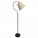 Lampa podłogowa z beżowym abażurem Nebrasca Candellux 51-41906
