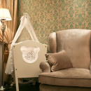 Lampa podłogowa z plisowanym abażurem Grace Maytoni Classic RC247-FL-01-R