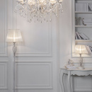 Lampa podłogowa z przeźroczystym abażurem Grace Maytoni Classic ARM247-11-G