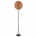 Lampa podłogowa z ratanowym kloszem Greta Candellux 4055011-00