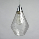 Lampa pojedyncza, wisząca, szklany klosz spływający deszcz Chianti MW-LIGHT 720011601