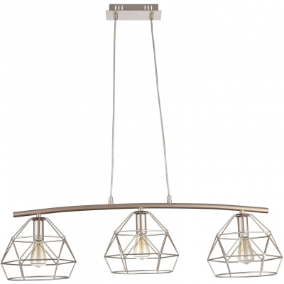 Lampa potrójna wisząca - klatki geometryczne na żarówki Soprano Maytoni T432-PL-03-G