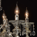 Lampa srebrna wisząca do salonu z kryształami MW-LIGHT Classic 482015606