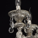 Lampa srebrna wisząca do salonu z kryształami MW-LIGHT Classic 482015606